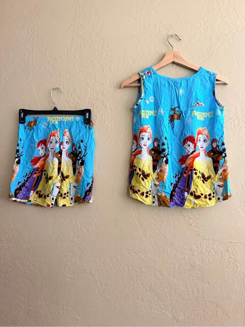 Kids Blue Princess-Themed Pajama Set